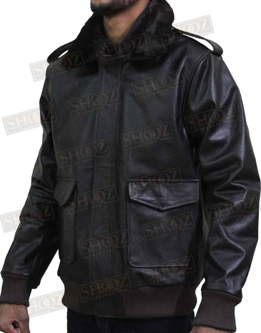 The Thing Kurt Russell Brown Leather Jacket The Thing Kurt Russell Brown Leather Jacket